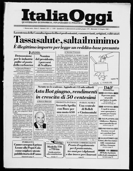 Italia oggi : quotidiano di economia finanza e politica